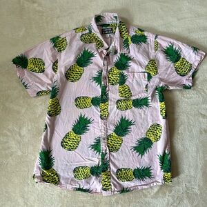 Cornerstore Bodega pineapple button down top